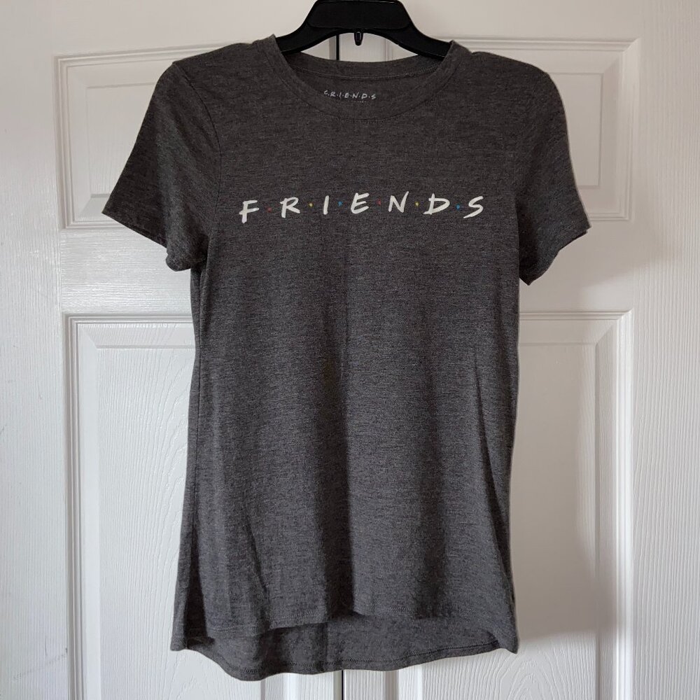 Friends TV Show Small Grey Fitted T-shirt
